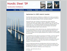 Tablet Screenshot of nordicsteel2009.se